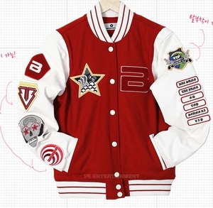 ●BIGBANG 2012 OFFICIAL BASEBALL JUMPER/赤●韓国Dragon