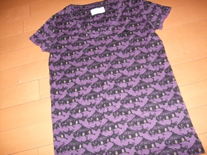  beautiful goods 0 Tsumori Chisato print short sleeves T-shirt 02 purple 