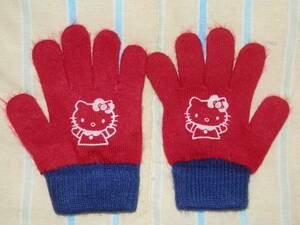 ★ ☆ Hello Kitty Red Color Перчатки (используемые товары) ☆ ★
