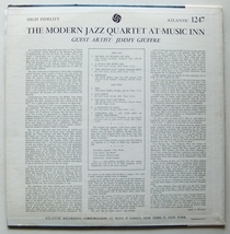 ◆ MJQ at Music Inn / guest : JIMMY GIUFFRE ◆ Atlantic 1247 (black:dg) ◆_画像2