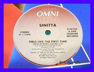 Sinitta/Feels Like The First Time/US Original/5点以上で送料無料、10点以上で10%割引!!!/12'