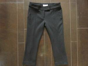 # fine quality beautiful goods REBONDIRrubonti-ru high class wool stretch pants postage 185 jpy black black p103