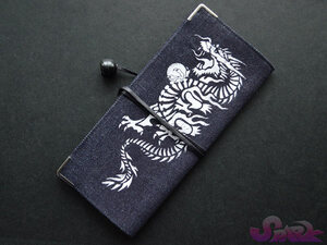 ! smoke . pouch * case! DRAGON Dragon print ( blue )