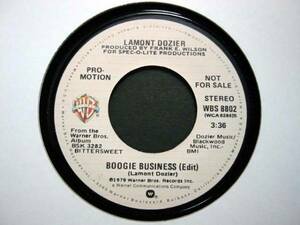 □試聴□Lamont Dozier - Boogie Business /US Promo//45□