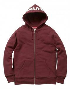 希少★新品本物【Maroon★XL】★Hood Logo Thermal Zip-Up フードロゴサーマル 正規店購入 極少品 シュプリーム 入手困難 Supreme 2016A/W