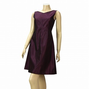 OP) beautiful goods * Alberta Ferretti ALBERTA FERRETTI* attraction. gloss * beautiful dress One-piece *USA 6 size (S~M size corresponding ) wine series * lady's 