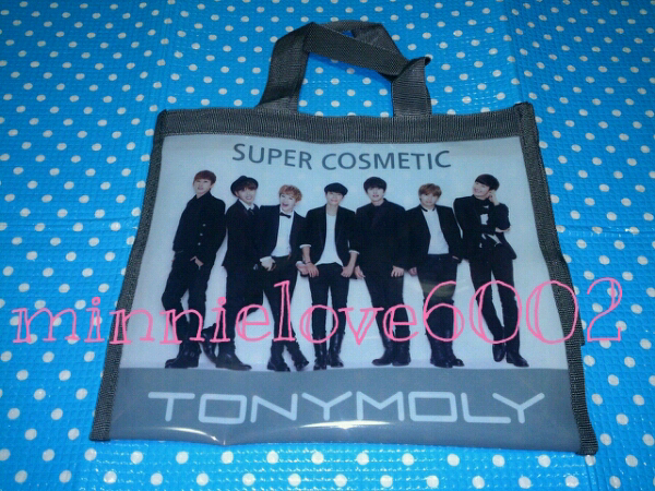 SUPER JUNIOR★TONYMOLY トニーモリー★非売品 ビニール バッグ