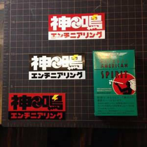 神鳴エンヂニアリング ステッカー 各種！ 旧車 RZ250 RZ350 750SS 500SS 400SS 250SS 350SS KH250 KH400 RD50 GT50