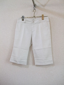 OFUON( Michel Klein ) white shorts (USED)70615②