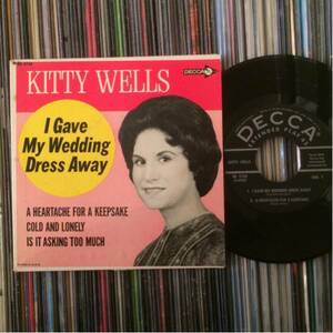 US Orig KITTY WELLS 7ep DECCA ED-2763