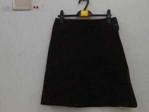 *[BIGI] wool . trapezoid skirt thousand bird .....x black [40]