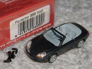 1/87 ポルシェ911 (996) カブリオレ ガンメタ PORSCHE