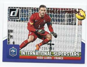 2015 Donruss Soccer Hugo Lloris IS Bronze Press Proof /299