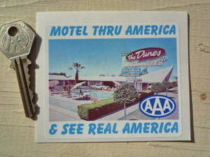 送料無料 AAA Motel トリプルエー ステッカー 90mm x 75mm