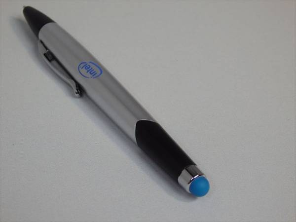 ★新品未使用★インテル ロゴ入りボールペン ブルー S49