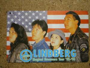 watas・渡瀬麻紀 LINDBERG ツアー'92-93 アメリカ国旗 テレカ