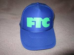 超激レア！ FTC For the City デカロゴ メッシュキャップ 青/緑 フリーサイズ SK8 帽子