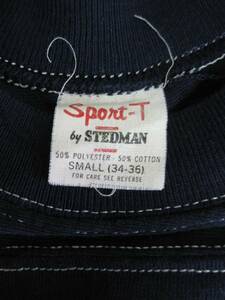 USA製 Stedman Tシャツ S 紺色 USED