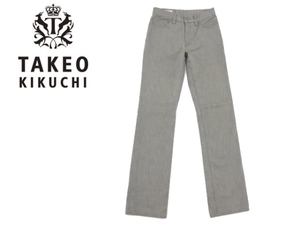 J3830* Takeo Kikuchi * stretch herringbone strut pants 0