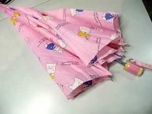  manually operated folding umbrella pink 