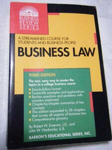 書籍　Business Law (Barron's Business Review Series)