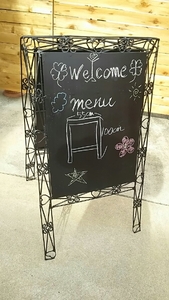  menu board * iron * wedding * celebration * hand made * popular * custom-made *. shop. signboard *