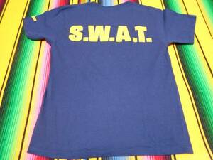 SWAT POLICE DEPARTMENT ヘインズ HANES Tシャツ ビンテージ アメカジ 警察 特殊部隊 FBI グリーンベレー VINTAGE LAPD NYPD USMC ARMY