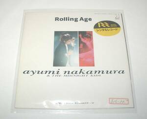 【 EP / レコード】 中村あゆみ 「 Rolling Age （ローリング・エイジ） / Wild Child Boundのテーマ 」 レンタル落ち 中古 1987年