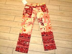 [ANNE ELISABETH/ Anne Elizabeth ] floral print stretch ankle length pants GYPSI PINK/RED Size:36 new goods stock 