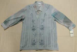 # tag attaching new goods : long sleeve blouse & the best. blue series ensemble 13R DmH29