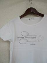 alain&cazalis白刺繍入りTシャツ（USED）40116②_画像2