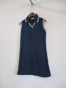 HRIPASACTIVE navy blue kanoko no sleeve tunic (USED)43016②