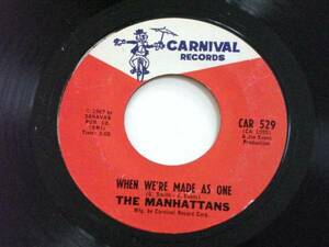 マンハッタンズ '67年米CARNIVAL orig.EP「WHEN WE'RE MADE AS ONE」