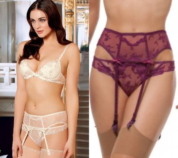 LISE CHARMEL(リズシャルメル)PLAISIR GUIPURE 紫タンガ