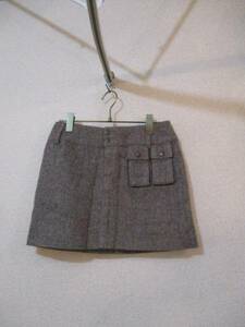 CECILMcBEE tea tweed tight miniskirt (USED)111715