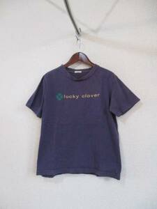 CHILDWOMAN紫プリントTシャツ（USED）43016