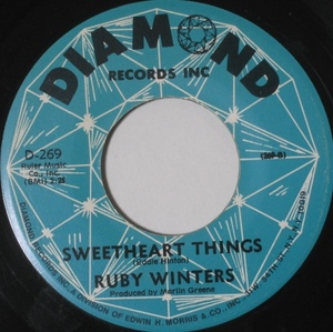 Ruby Winters - Sweetheart Things ■ funk soul 45 試聴
