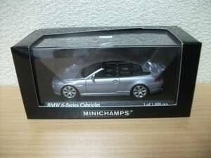◇ミニチャンプス 1/43 BMW 6-Series Cabriolet 銀◇