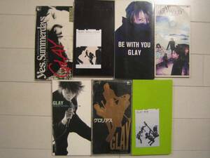 GLAY# single 7 pieces set #TAKURO,TERU gray 