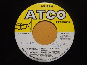 Delaney & Bonnie-They Call It R&R Music★米Orig.美品7”