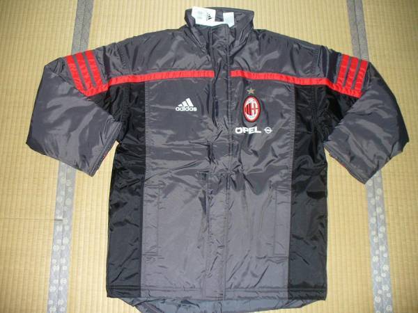 送料無料 00-01 ACミラン adidas スタジアム ジャケット 支給品 紙タグ付き 検) 2000 2002 MILAN ISSUE STADIUM JACKET W/TAGS MALDINI Y2K