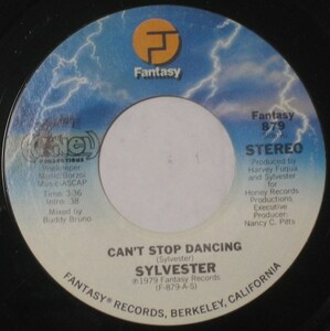 Sylvester - Can't Stop Dancing ■ disco soul 45 試聴