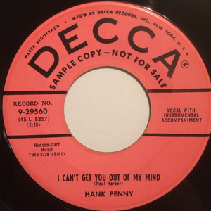 US Orig HANK PENNY 7inch Hillbilly контри-рок 