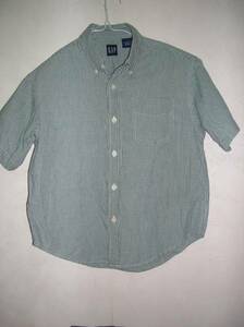 ** GAP Kids short sleeves Y shirt S button down USED **.