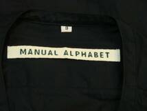 【Used】Manual Alphabet　半袖シャツ L_画像3