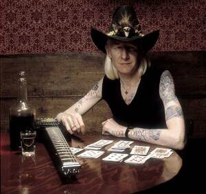Johnny Winter Johnny * winter large photo 2 sheets attaching 