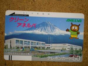 fuji・110-2577 クリーンアネルバ 富士山 フクロウ テレカ