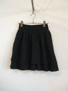 LOVEBOAT black race flair miniskirt (USED)41214