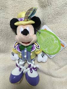 【送料無料】 TDL ランド ディズニー イースター 2015 ミッキー ぬいぐるみバッジ ぬいば うさぎ 東京ディズニーランド 新品未使用