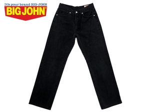 J5568★美品★BIG-JOHN ML103★ブラックストレートジーンズ W29